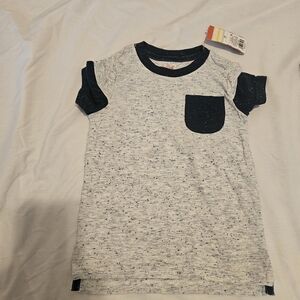 Target Speckled Gray Tee with Navy Pocket